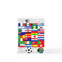 World Cup Flags Group Greeting Card card