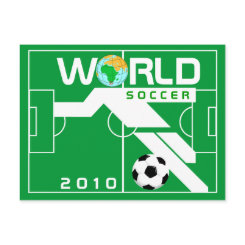 World Cup Soccer 2010 Field Postcard postcard
