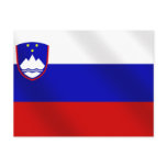World Cup Soccer Brazil 2014 Slovenia flag ball Post Card