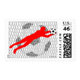 World Cup Soccer Goal Postage stamp