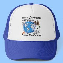 World Domination Puppy Proliferation Hat hats
