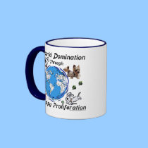 World Domination Puppy Proliferation Mug mugs