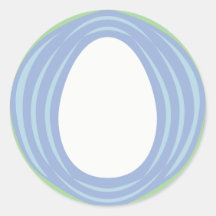 World Egg Medallion Round Sticker