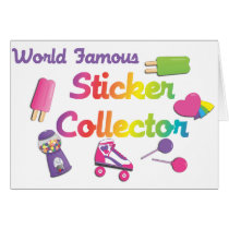 World Famous Sticker Collector cards