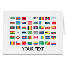 World Flag Note Cards