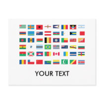World Flag Postcards by 1000suns World Flag Postcards