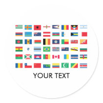 World Flag Stickers by 1000suns World Flag Stickers