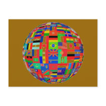 WORLD FLAGS postcards by ZuluFlight WORLD FLAGS postcards