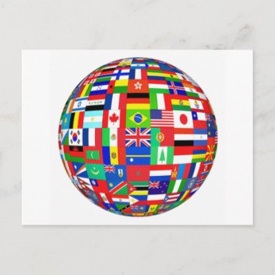 world flags images. WORLD FLAGS POST CARD by