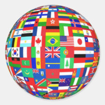 WORLD FLAGS STICKER