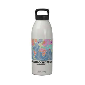 World Geologic Provinces (World Map Geology) Drinking Bottle