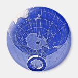 World Globe Balloon in Blue Magnets