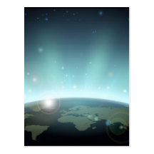 World globe eclipse background post cards