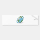 World globe football ball concept bumper stickers