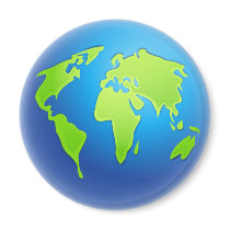World Globe magnets