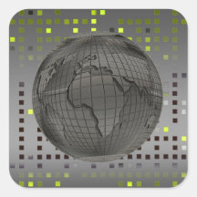 World Globe Technology Stickers
