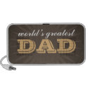 World greatest dad western style brown starburst doodle