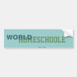 World Homeschooler Sticker Bumper Sticker