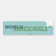 World Homeschooler Sticker Bumper Sticker