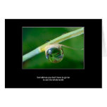 World in a droplet card