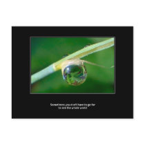 World in a droplet postcards by Rainmountain World in a droplet postcards