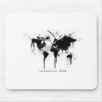 world ink splatter mousepads
