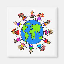 World Kids Fridge Magnets
