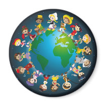 World kidz refrigerator magnets