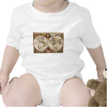 World Map 1630 Rompers