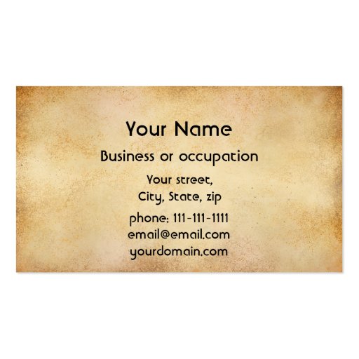 World Map, Action Painting Business Card (back side)