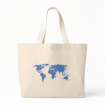 World Map Tote Bags