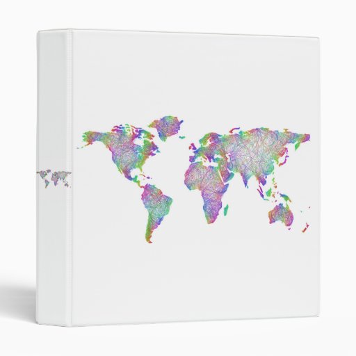 World map binder | Zazzle