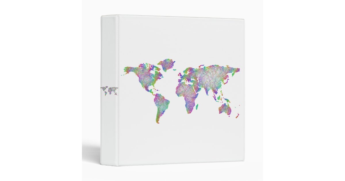 World map binder | Zazzle