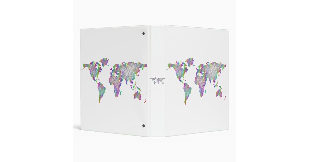 World map binder | Zazzle