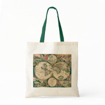 World Map Budget Tote bags by bontondesigns World Map Budget Tote bags