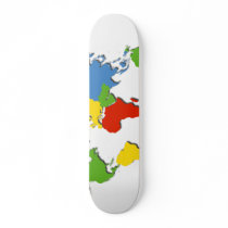 world map deck skateboards by bandit4179 world map deck skateboards