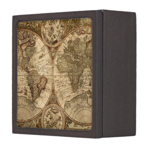 World Map T Box Premium Jewelry Boxes Zazzle