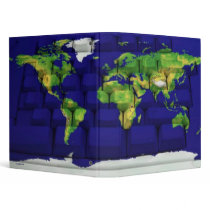 World Map Keyboard Avery Binder by Paper_Products World Map Keyboard Avery Binder