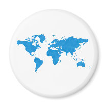 World Map magnets