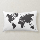 world map pillow