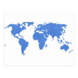 World Map Post Cards