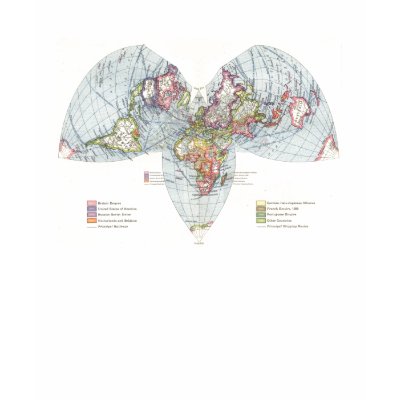 World Map T-Shirt by AnyaBrink