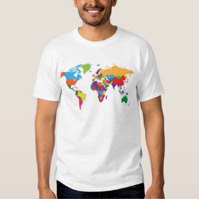 World map t shirts
