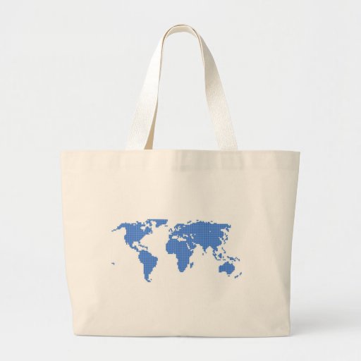 World Map Tote Bags
