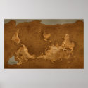 World Map - Upside Down posters