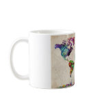 World Map Urban Watercolor Mugs