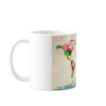 World Map Watercolors Coffee Mugs