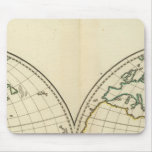 World Map with Latitude and Longititude Mouse Pad