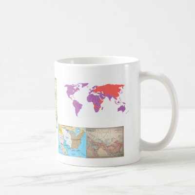 World Maps history Mug by cooldudeproducts