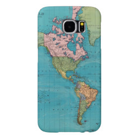 World, Mercator's Projection Samsung Galaxy S6 Cases